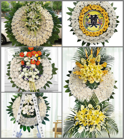 四川成都大邑县鹤鸣乡永和村花圈速递